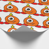 Cute Alien Cadeaupapier (Hoek)