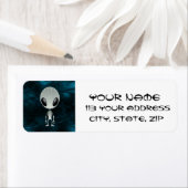 Cute Alien Etiket (Insitu)