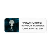 Cute Alien Etiket (Voorkant)