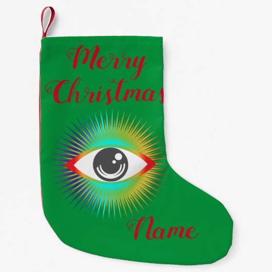 Cute Alien Eye Thunder_Cove Kleine Kerstsok (Voorkant)