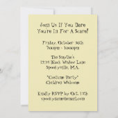Cute Alien Halloween Party Invitations Kaart (Achterkant)