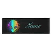 Cute Alien Head Thunder_Cove Naambadge (Voorkant)