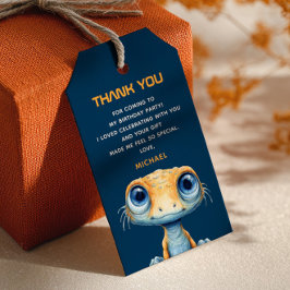 Cute Alien Outer Space UFO 1st Birthday Thank You Cadeaulabel