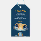 Cute Alien Outer Space UFO 1st Birthday Thank You Cadeaulabel (Voorkant)
