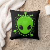 Cute Alien Peace Hope Love Fun Extraterrestrial Kussen (Deken)