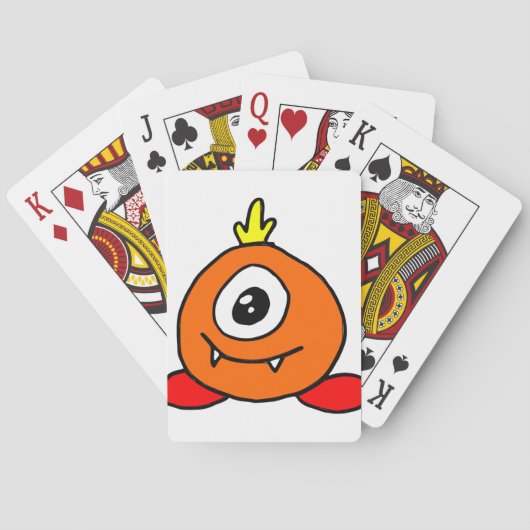 Cute Alien Pokerkaarten (Achterkant)