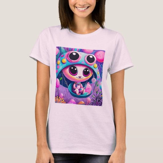 Cute Alien T-shirt (Voorkant)