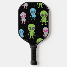 Cute Alien UFO UAP Pickleball Paddle