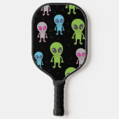 Cute Alien UFO UAP Pickleball Paddle (Achterkant)