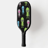 Cute Alien UFO UAP Pickleball Paddle (Links)