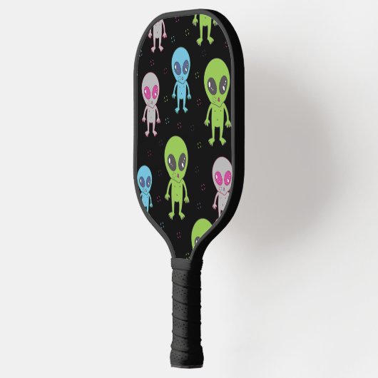 Cute Alien UFO UAP Pickleball Paddle (Links)