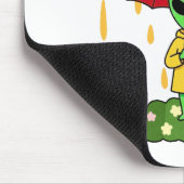 Cute Alien With Umbrella Kawaii Space Character Muismat (Hoek)