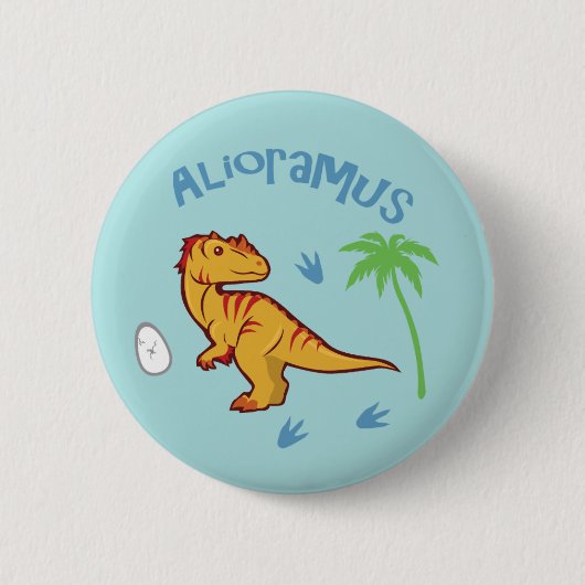 Cute Alioramus Ronde Button 5,7 Cm (Voorkant)