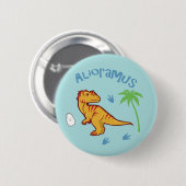 Cute Alioramus Ronde Button 5,7 Cm (Voorkant /achterkant)