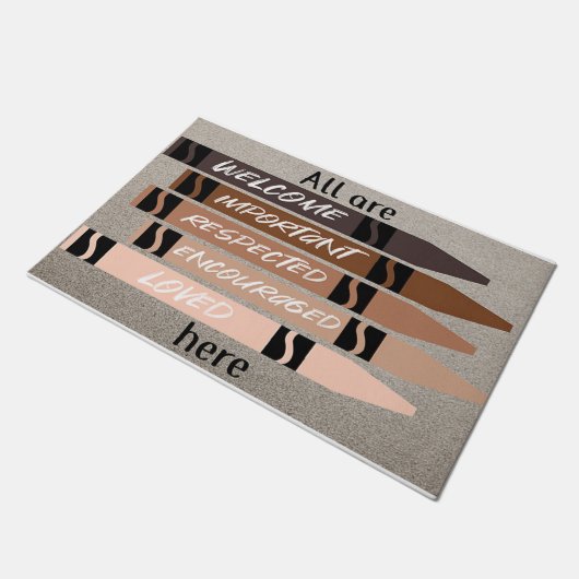 Cute all are here Mat, Crayon Deurmat (Schuin)