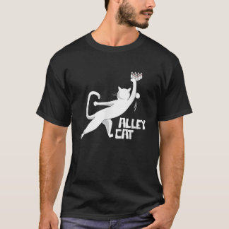 Cute Alley Cat Bowling Apparel for Cat Pun Loving T-shirt