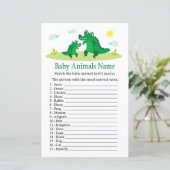 Cute Alligator Baby Animals Name Game (Staand voorkant)