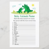 Cute Alligator Baby Animals Name Game (Voorkant)