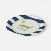 Cute Alligator Birthday Papieren Bordje (Gekanteld)