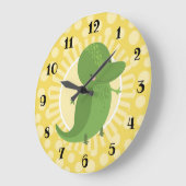 Cute Alligator Crocodile Boys Girls Room Nursery Grote Klok (Hoek)