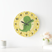 Cute Alligator Crocodile Boys Girls Room Nursery Grote Klok (Huis)