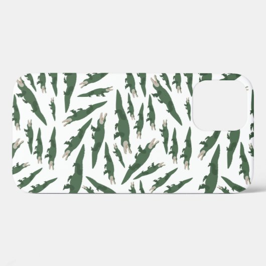 Cute Alligator Crocodile Pattern Case-Mate iPhone Case (Achterkant (horizontaal))