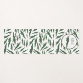 Cute Alligator Crocodile Pattern Custom Name Yogamat (Voorkant (horizontaal))
