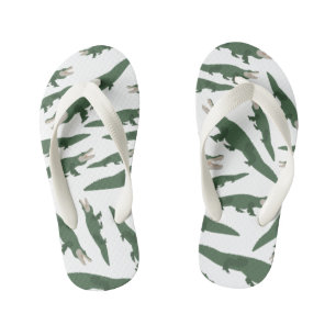 Cute Alligator Crocodile Pattern Gator Kinder Teenslippers