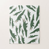 Cute Alligator Crocodile Pattern Legpuzzel (Verticaal)