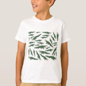Cute Alligator Crocodile Pattern T-shirt (Voorkant)