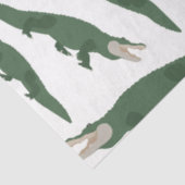 Cute Alligator Crocodile Pattern Tissuepapier (Detail)