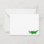 Cute Alligator Drawing Blank Notitiekaartje (Voorkant)