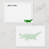  Cute Alligator Drawing Custom Just a Note Notitiekaartje (Voorkant / Achterkant)