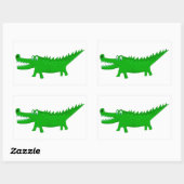  Cute Alligator Drawing Rechthoekige Sticker (Vel)
