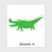 Cute Alligator Drawing Sticker (Vel)