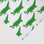 Cute Alligator Drawing Tissuepapier (Detail)