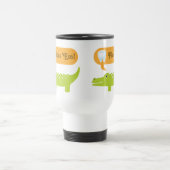 Cute Alligator Floss Dental Hygiene Reisbeker (Center)