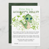 Cute Alligator Green Hoe groot is de buik van mama (Voorkant / Achterkant)