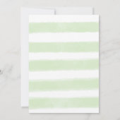 Cute Alligator Hibiscus Baby shower Dank je wel Bedankkaart (Achterkant)