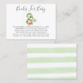 Cute Alligator Hibiscus Books for Baby Enclosure Visitekaartje (Voorkant / Achterkant)