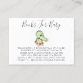 Cute Alligator Hibiscus Books for Baby Enclosure Visitekaartje (Voorkant)