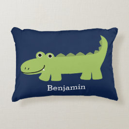 Cute Alligator Kinder Accent Kussen
