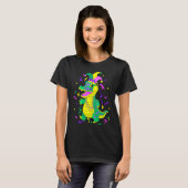 Cute Alligator Mardi Gras   Mardi Gras Alligator T-shirt (Voorkant volledig)