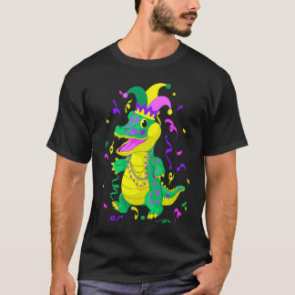 Cute Alligator Mardi Gras Mardi Gras Alligator T-shirt
