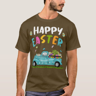 Cute Alligator met bunny ears Egg Hunting Truck E T-shirt