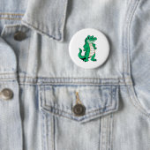 Cute Alligator  Ronde Button 5,7 Cm (In situ)