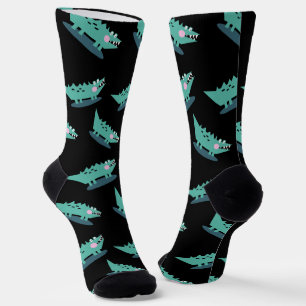 Cute Alligator Wild Dieren Patroon Sokken
