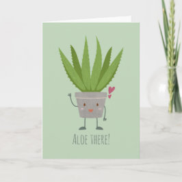 Cute Aloe Vera Notitiekaartje