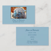 Cute Alpaca Baby in Blue Visitekaartje (Voorkant / Achterkant)