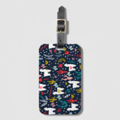 Cute Alpaca Bagagelabel (Voorkant (verticaal))